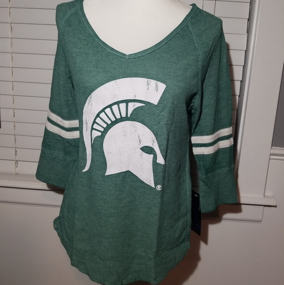 NCAA MICHIGAN STATE SPARTAN long sleeve shirt New